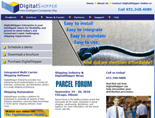 Tablet Screenshot of digitalshipper.com